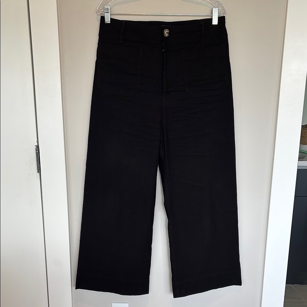 Maeve Black Wide-Leg Jeans